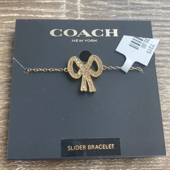 NWT! Coach Bow Slider Bracelet - Picture 1 of 2